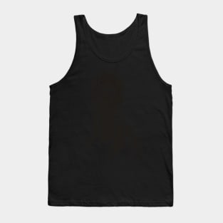 Nell the Labradoodle Black and White Linoprint Tank Top